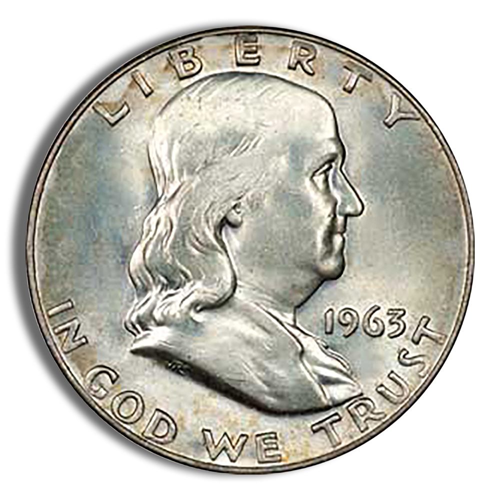$1 fv 90% silver franklin half dollars