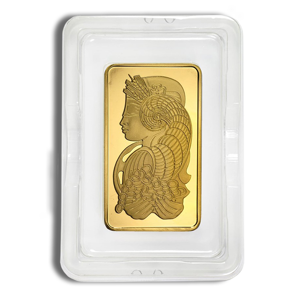 10 oz gold bar pamp fortuna (carded)