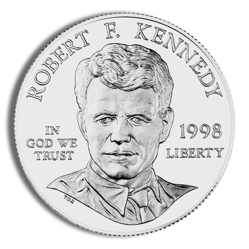 1998 s $1 robert f. kennedy silver commem bu