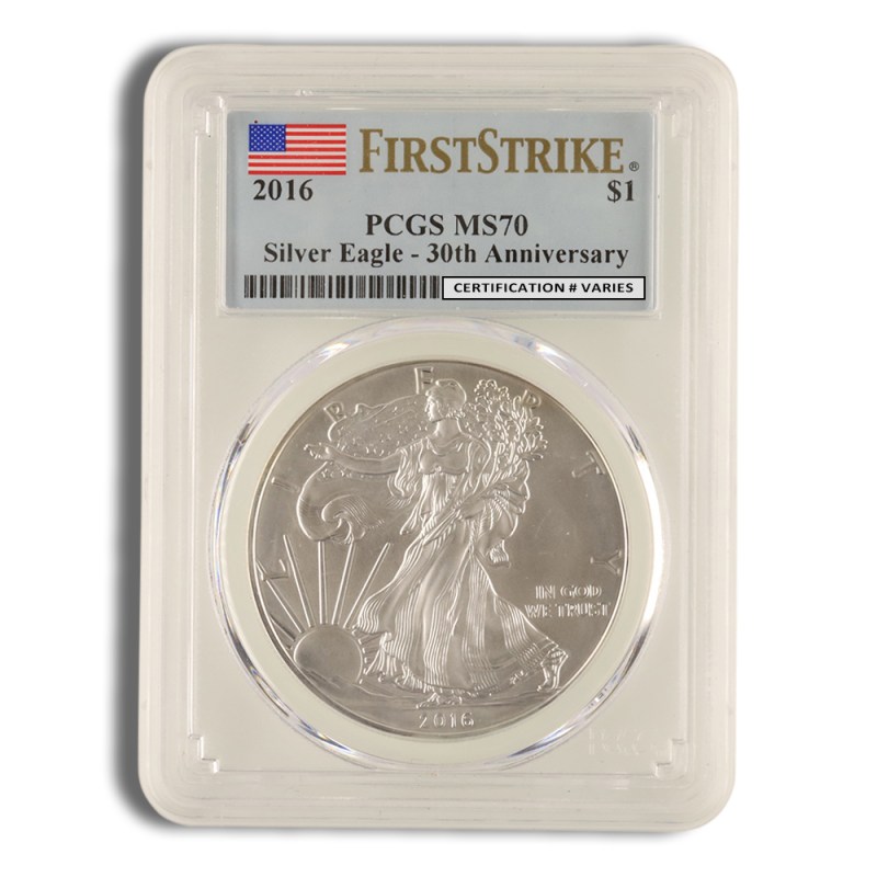 2016 silver eagle pcgs ms70 first strike