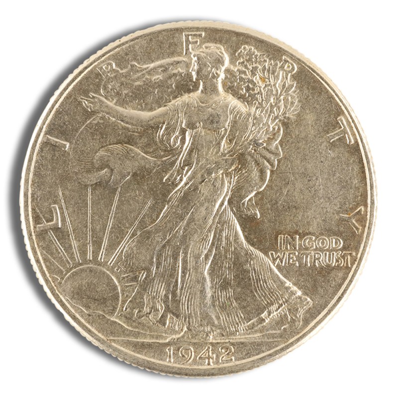 $1 fv 90% silver walking liberty half dollars xf/au