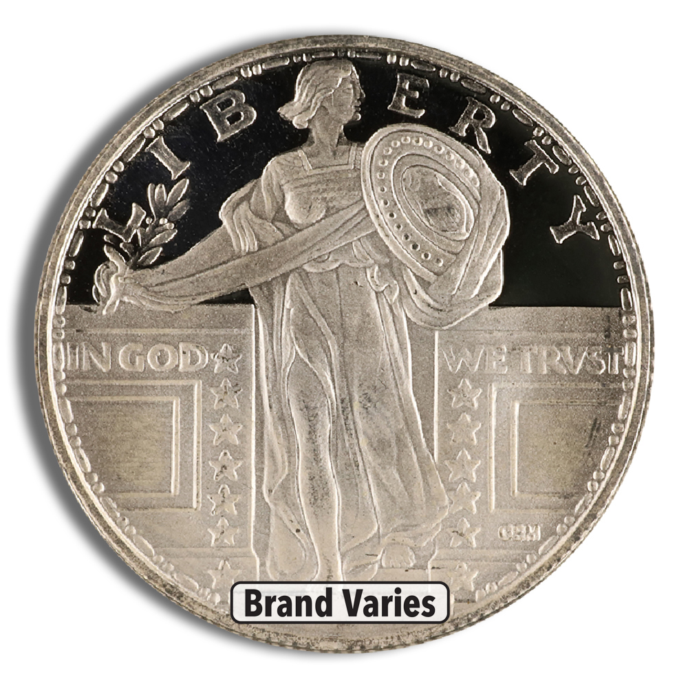 1/4 oz silver round brand varies