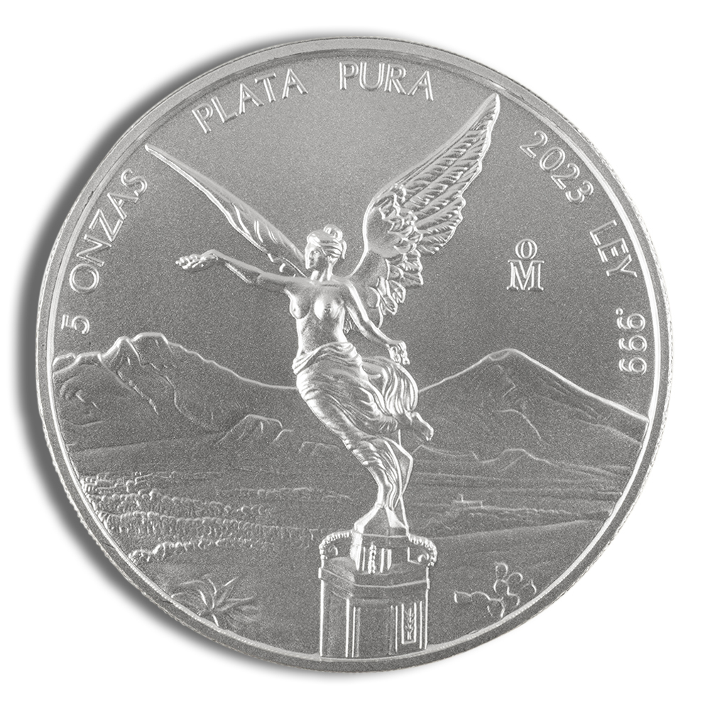 2023 5 oz silver mexican libertad bu