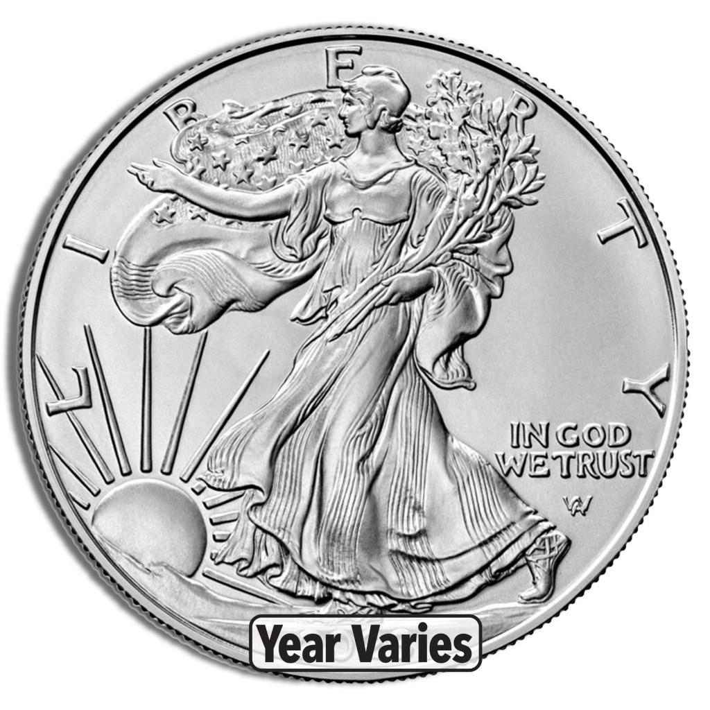 silver american eagle bu (year varies)
