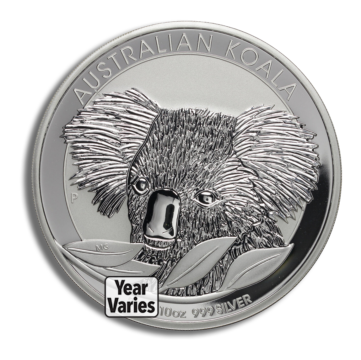 australian silver koala 10 oz bu (year varies)