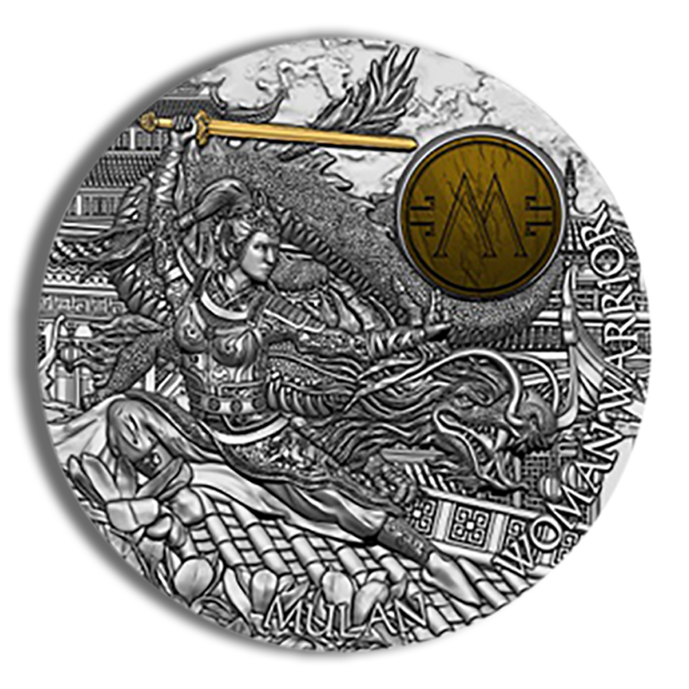 2021 2 oz silver niue mulan