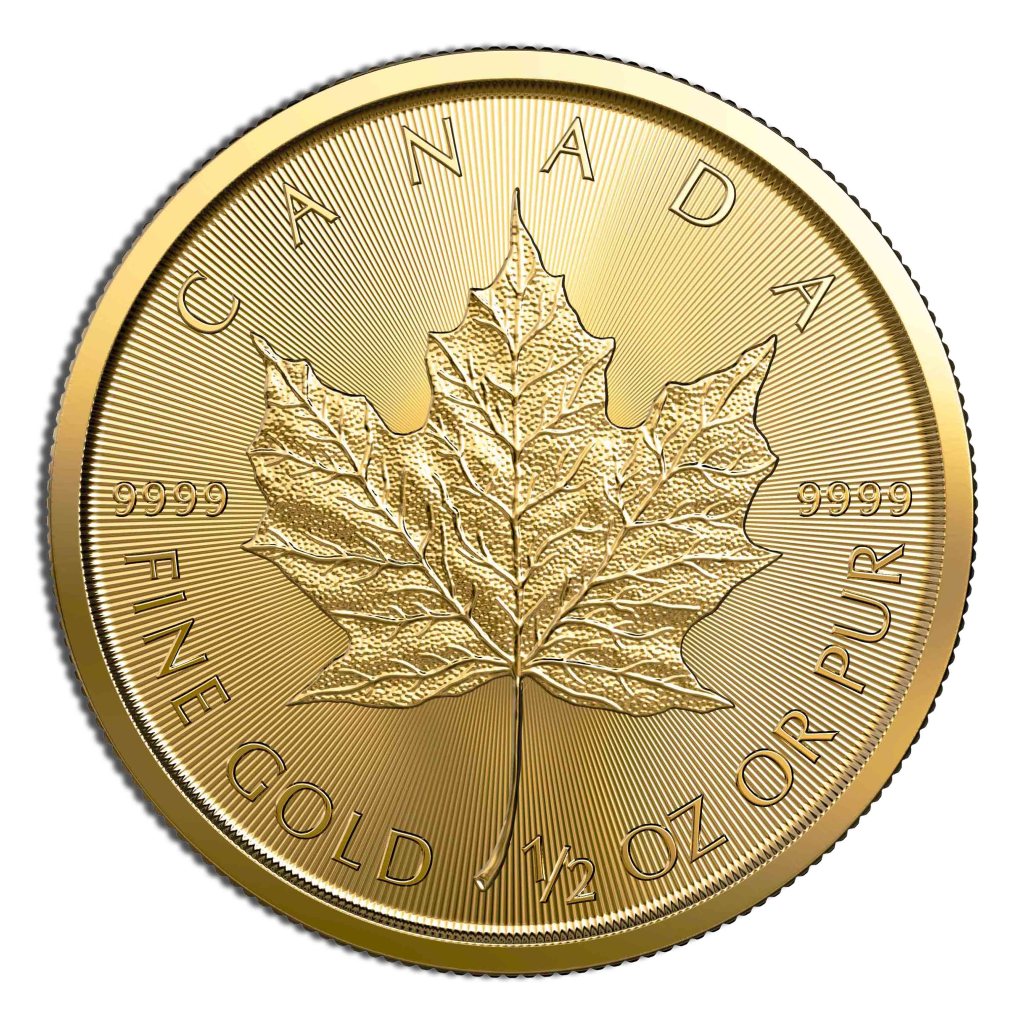 1/2 oz gold maple leaf (year varies sealed)