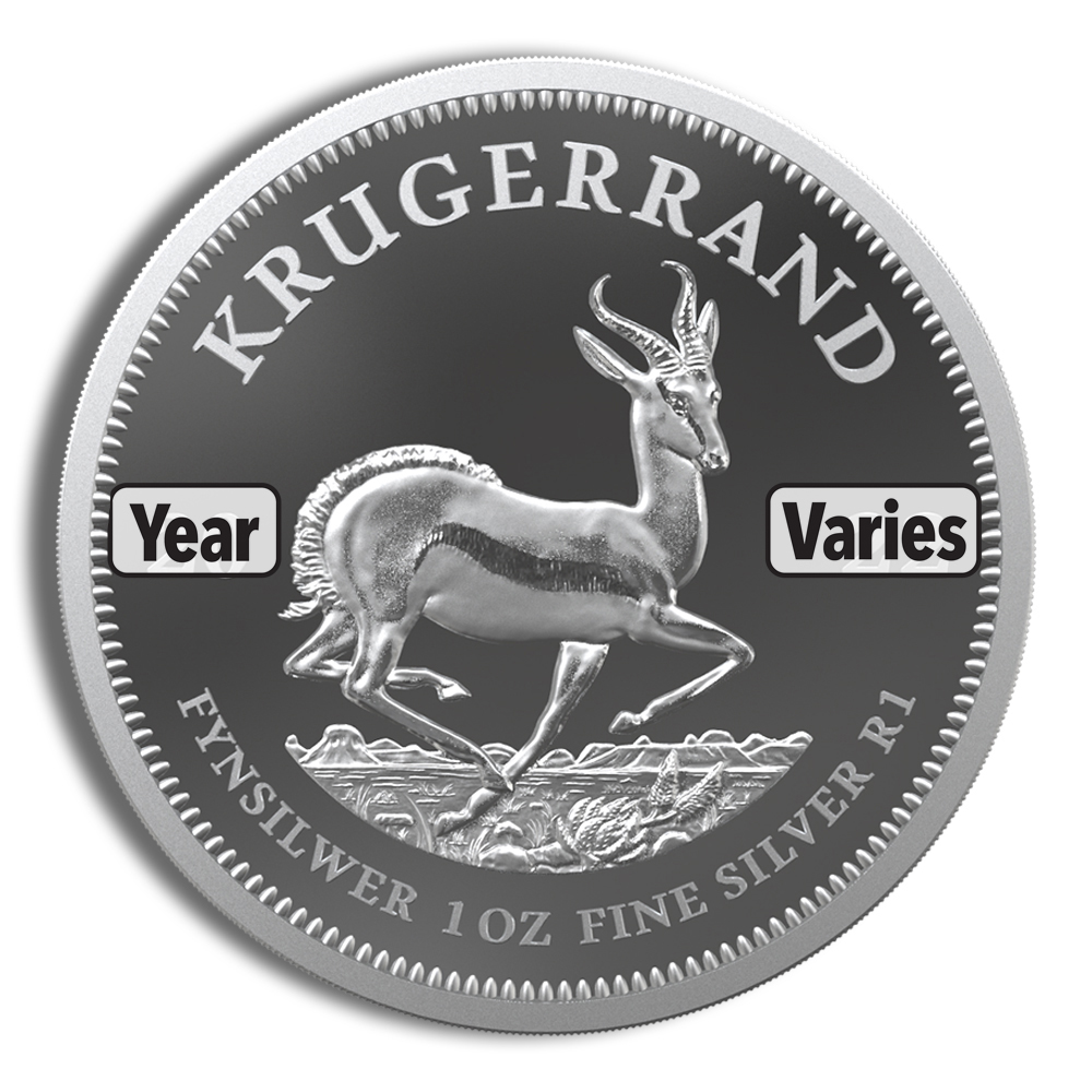 1 oz silver krugerrand bu (year varies)