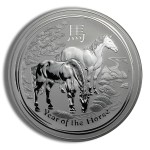 2014 kilo australia silver lunar horse bu series ii