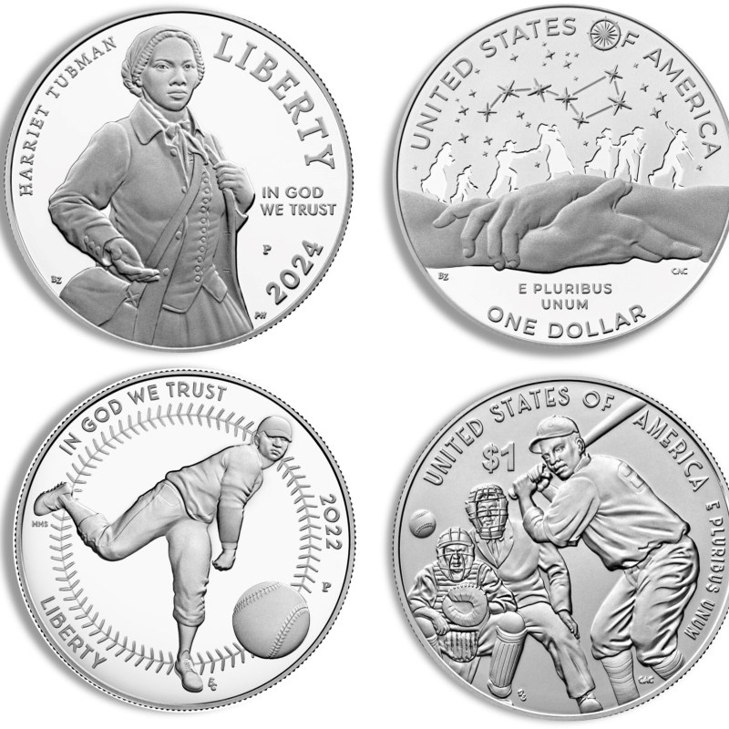 u.s. $1 modern silver commemorative coin cap/slab