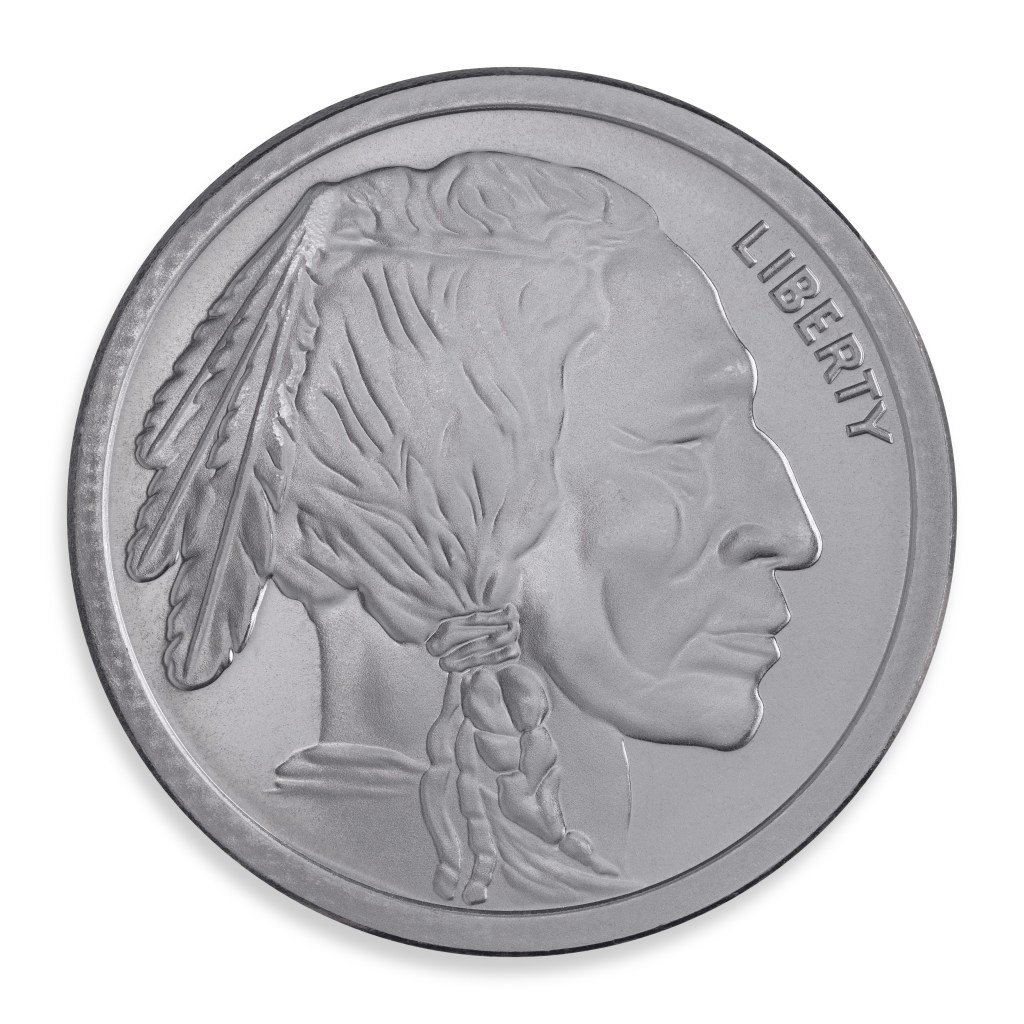 2 oz silver round buffalo design