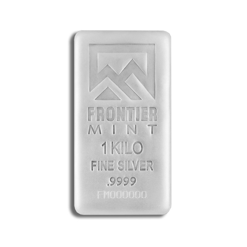 1 kilo silver bar frontier mint (frosted)