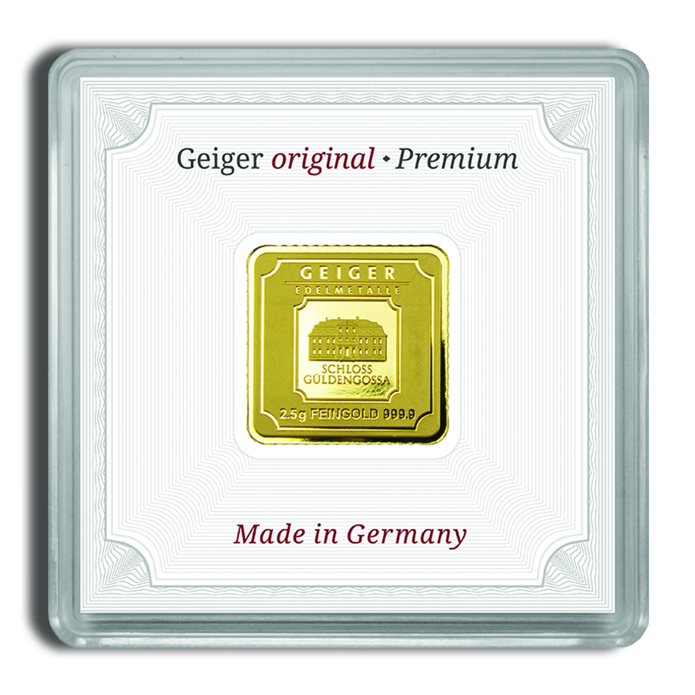 2.5 gram gold bar geiger (in assay)