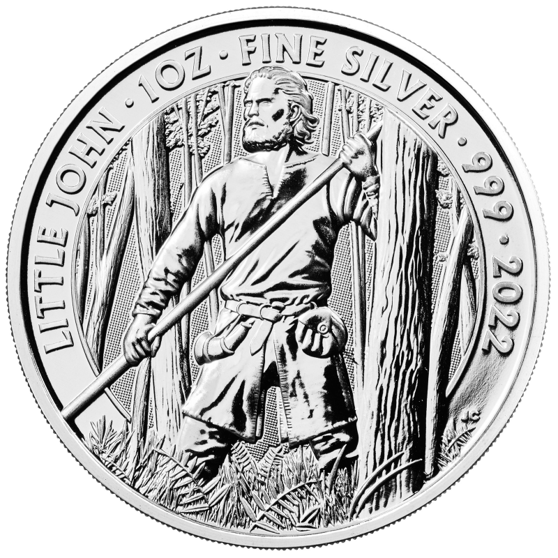 2022 1 oz silver great britain little john bu
