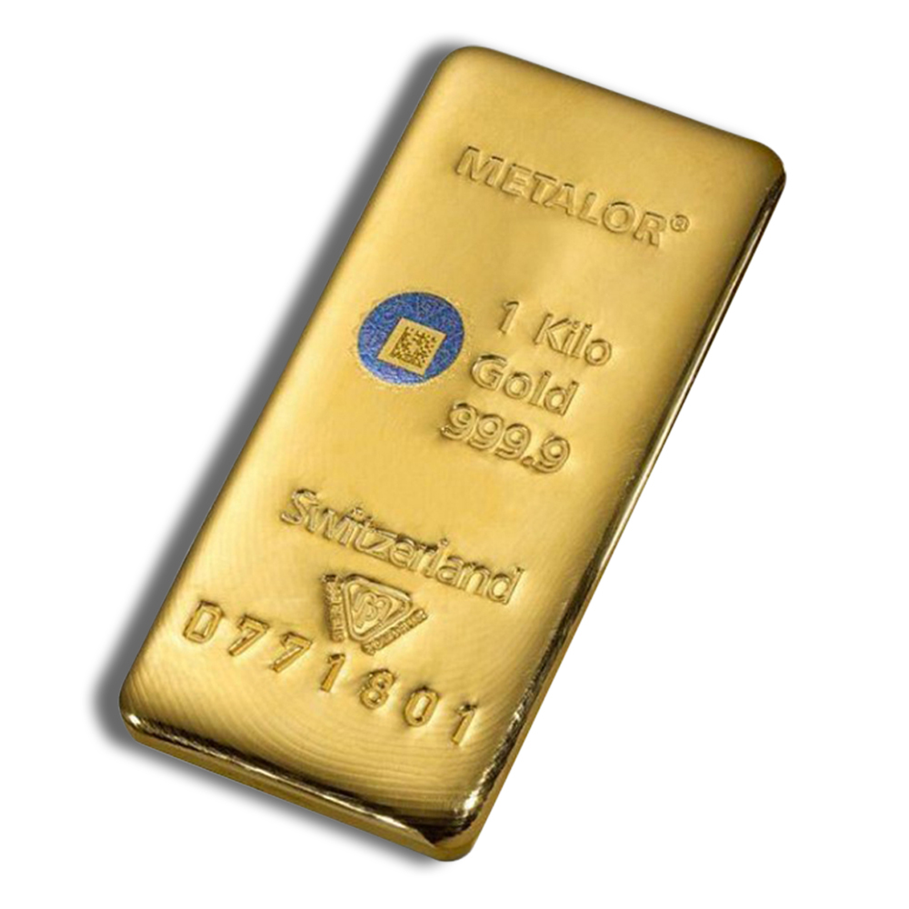 1 kilo gold bar metalor