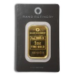 1 oz gold bar rand refinery (carded)