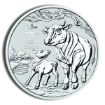 2021 1 oz australia silver lunar ox bu series iii