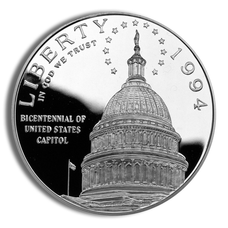 1994 s $1 capitol silver commem proof