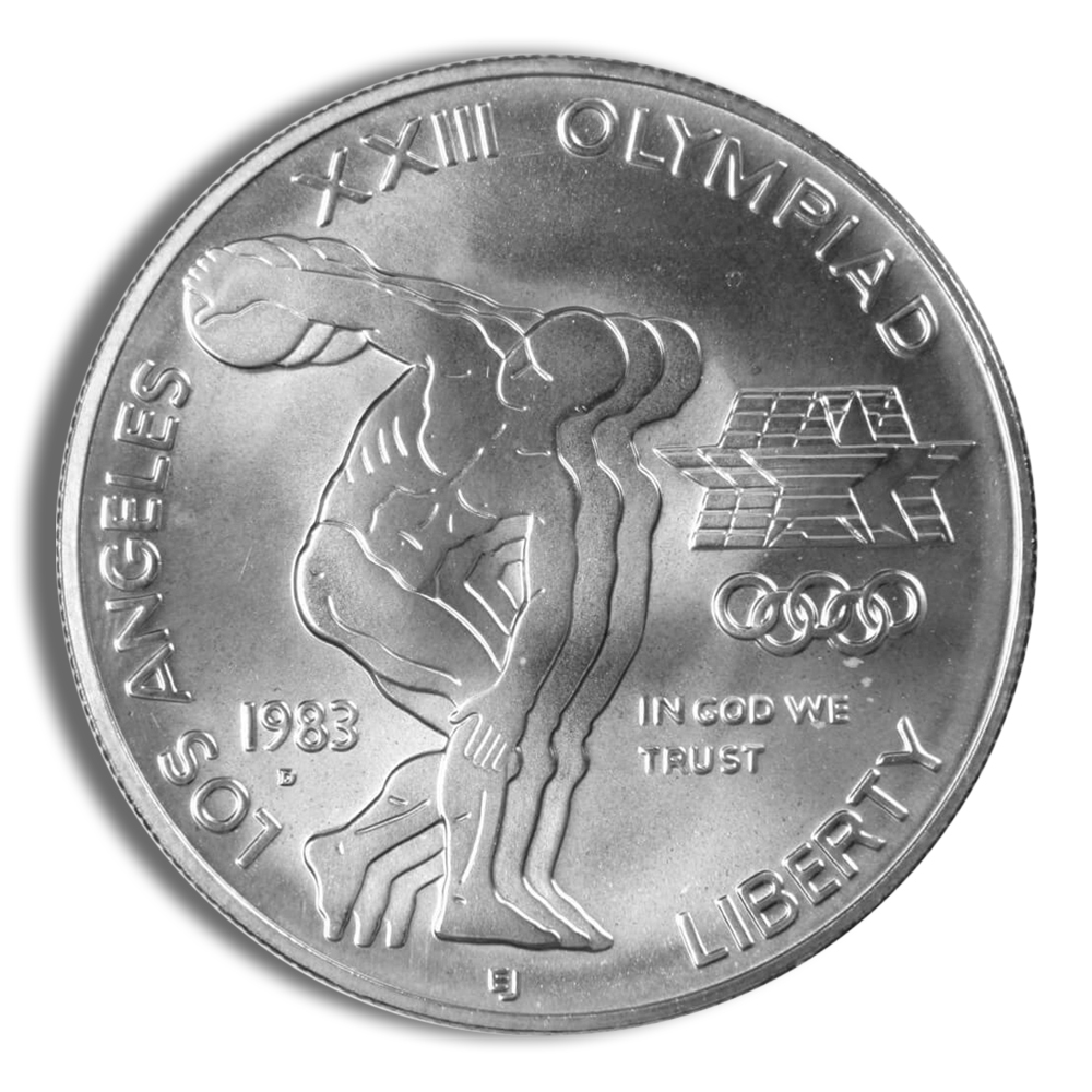 1983 d $1la olympic silver commem bu