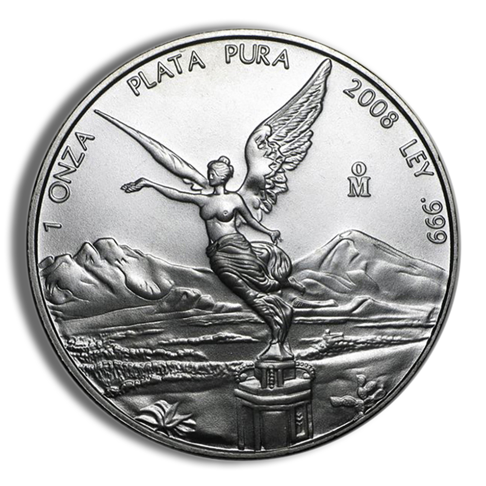 2008 1 oz silver mexican libertad bu