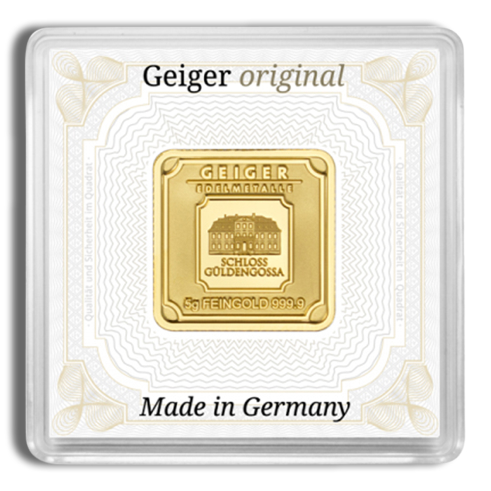 5 gram gold bar geiger (in assay)