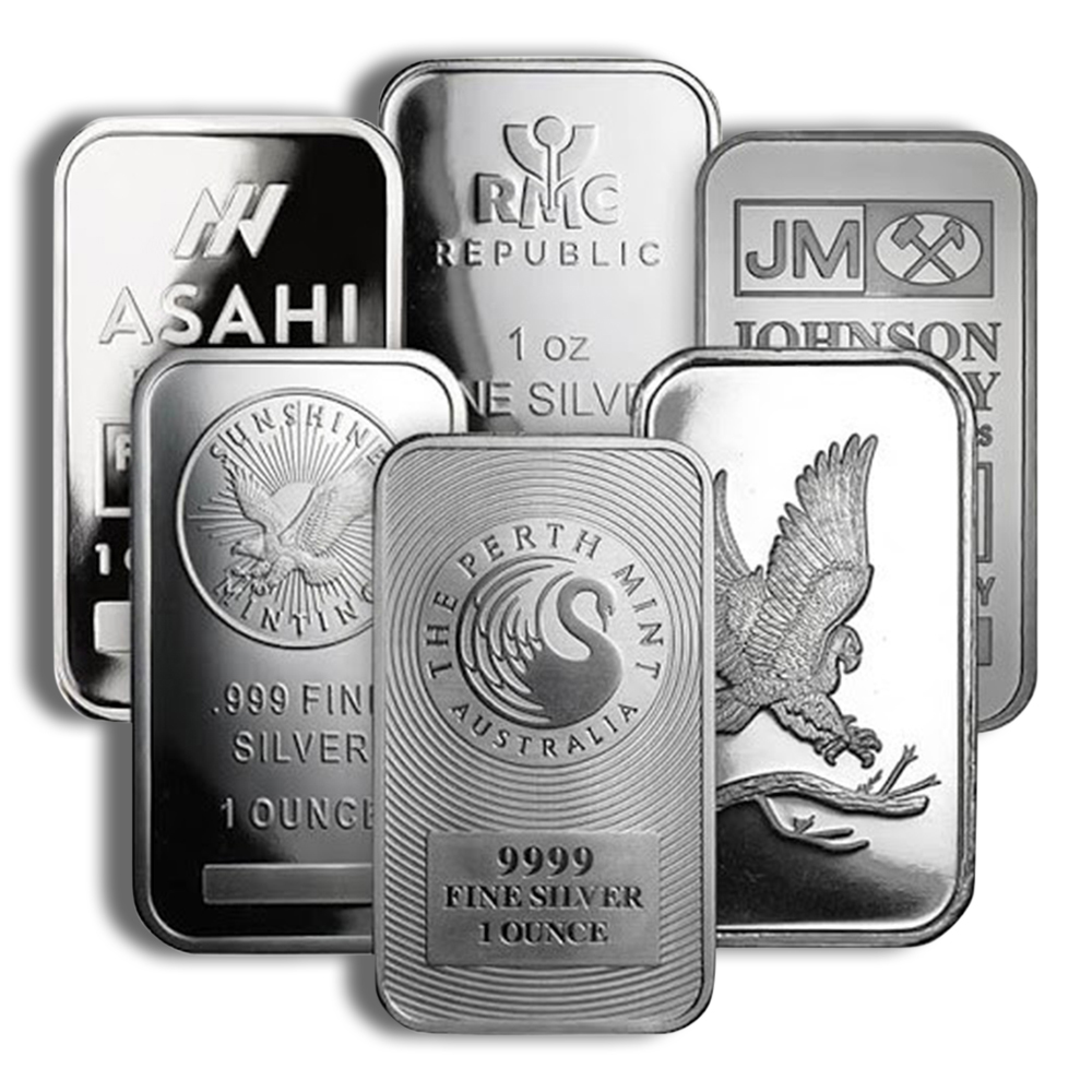 1 oz silver bar brand varies (ira eligible)