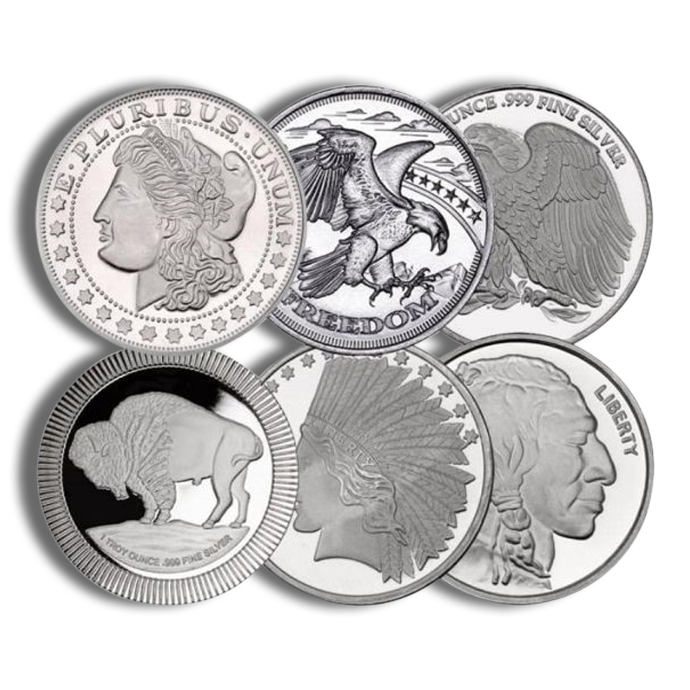 1 oz silver round design varies (ira eligible)