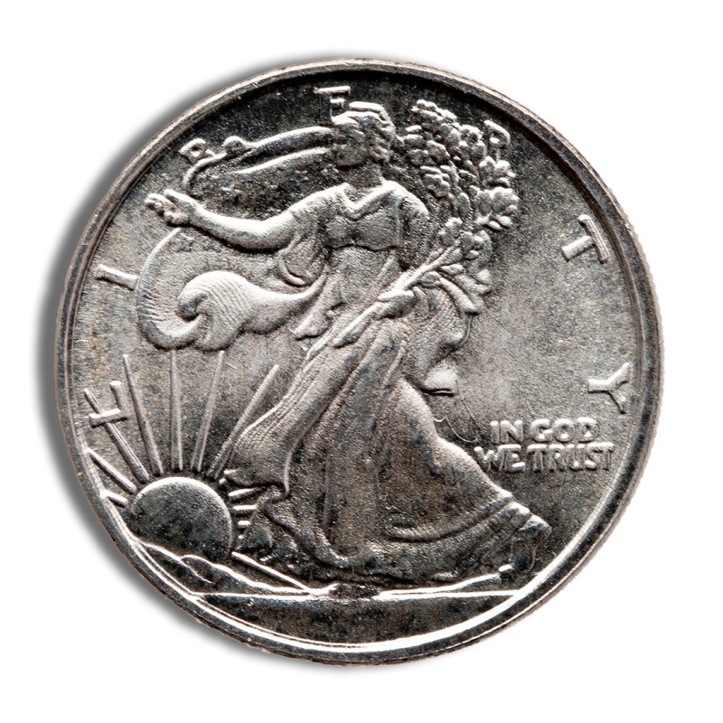 1/10 oz silver round walking liberty