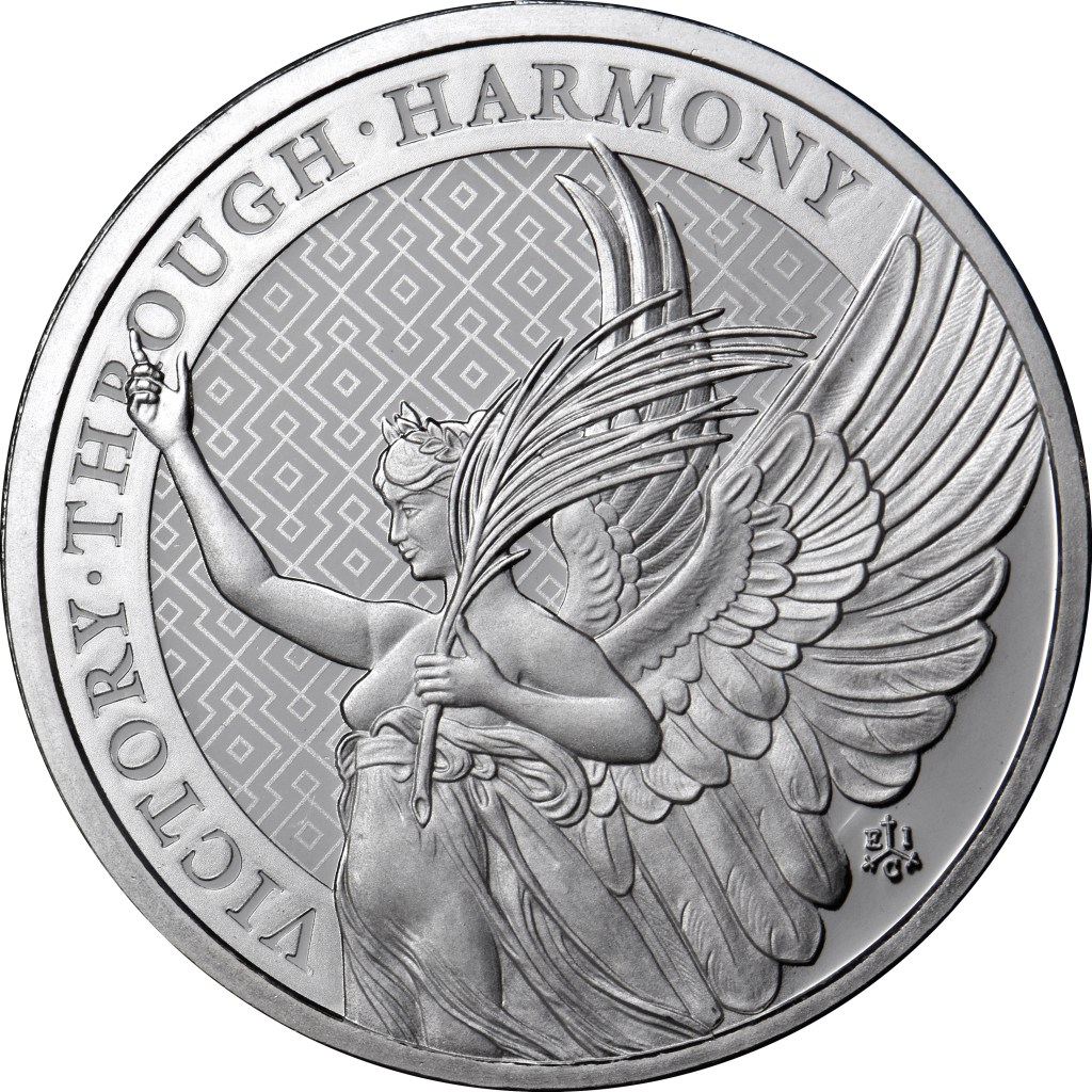 2021 1 oz st. helena silver queen's virtues harmony