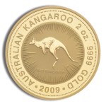 2009 2 oz australia gold kangaroo bu