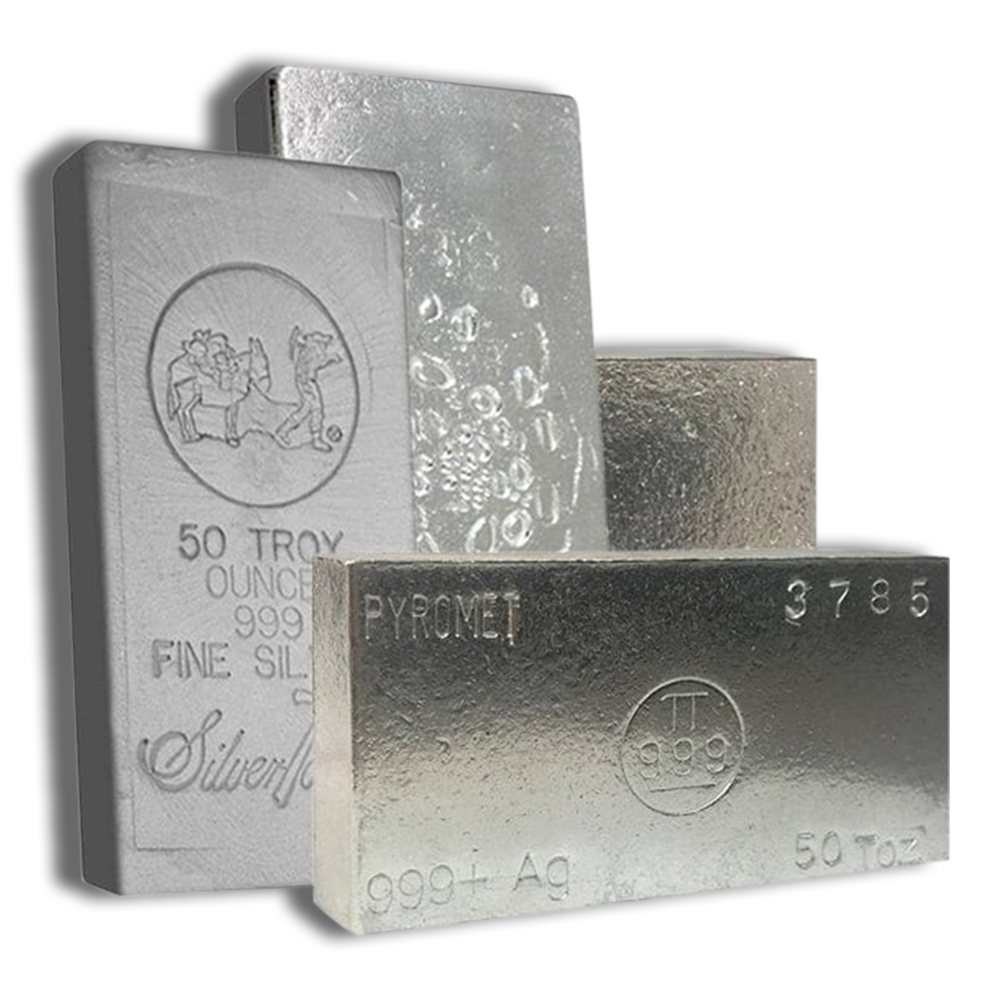 miscellaneous marked .999 silver (more than 50 oz)