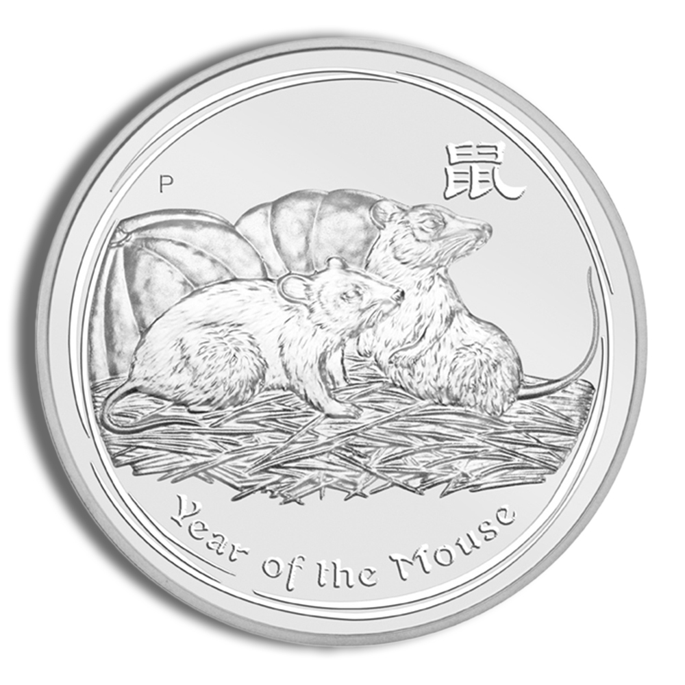 2008 kilo australia silver lunar mouse bu series ii