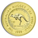 1999 2 oz australia gold nugget bu