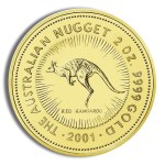 2001 2 oz australia gold nugget bu