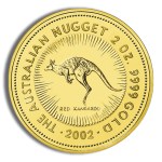 2002 2 oz australia gold nugget bu