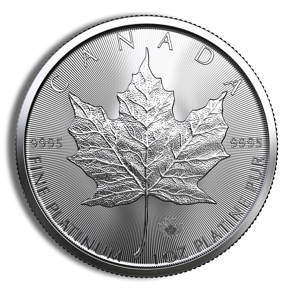 platinum maple leaf 1 oz (year varies)