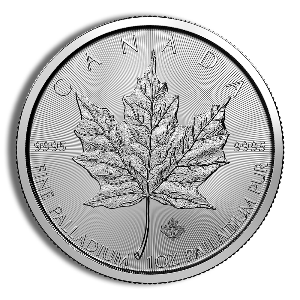 1 oz palladium maple leaf bu (date varies)