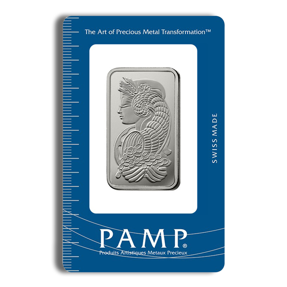 1 oz platinum bar pamp fortuna (carded)