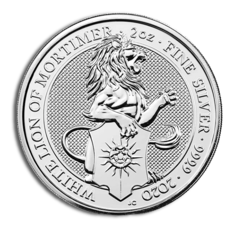 2 oz silver great britain queen's beasts (year/design varies)