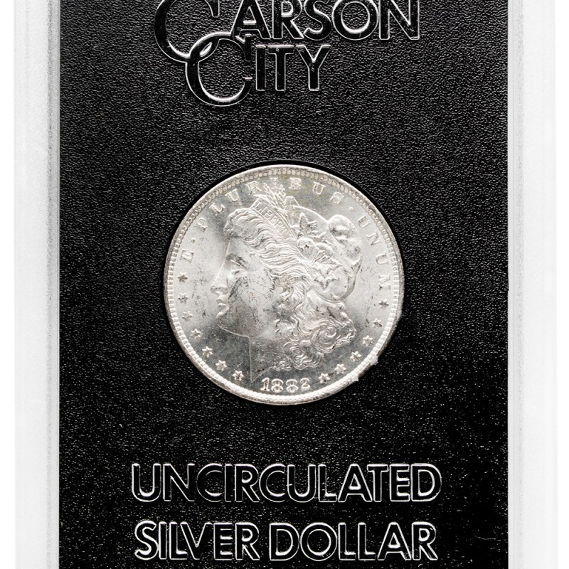 1882 cc gsa morgan dollar w/box & coa